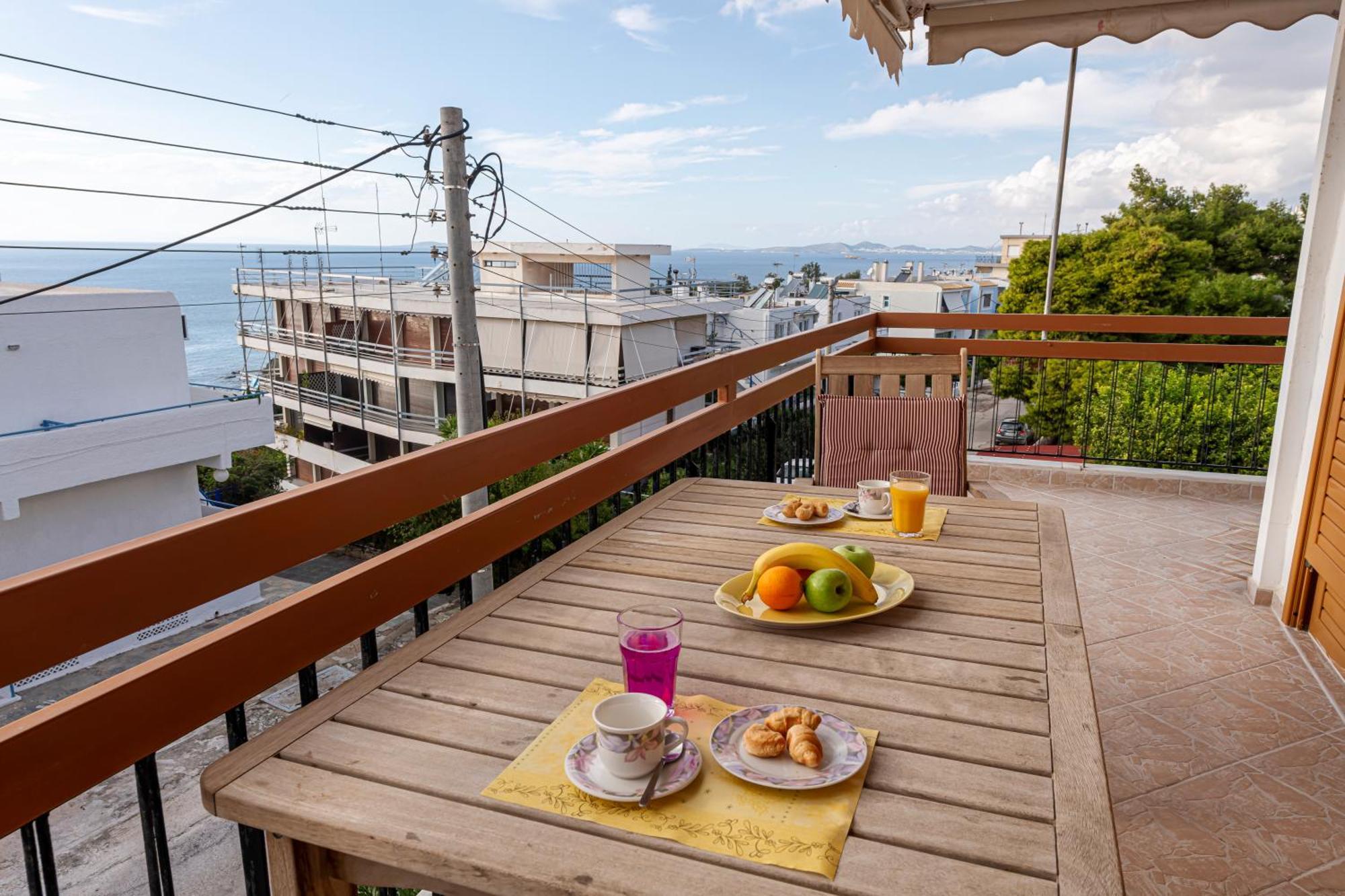 Sea View Apartment 100M From The Beach Saronida Exterior photo